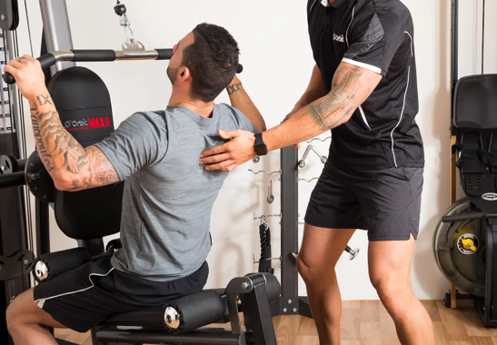 coach coach sportif avec son élève