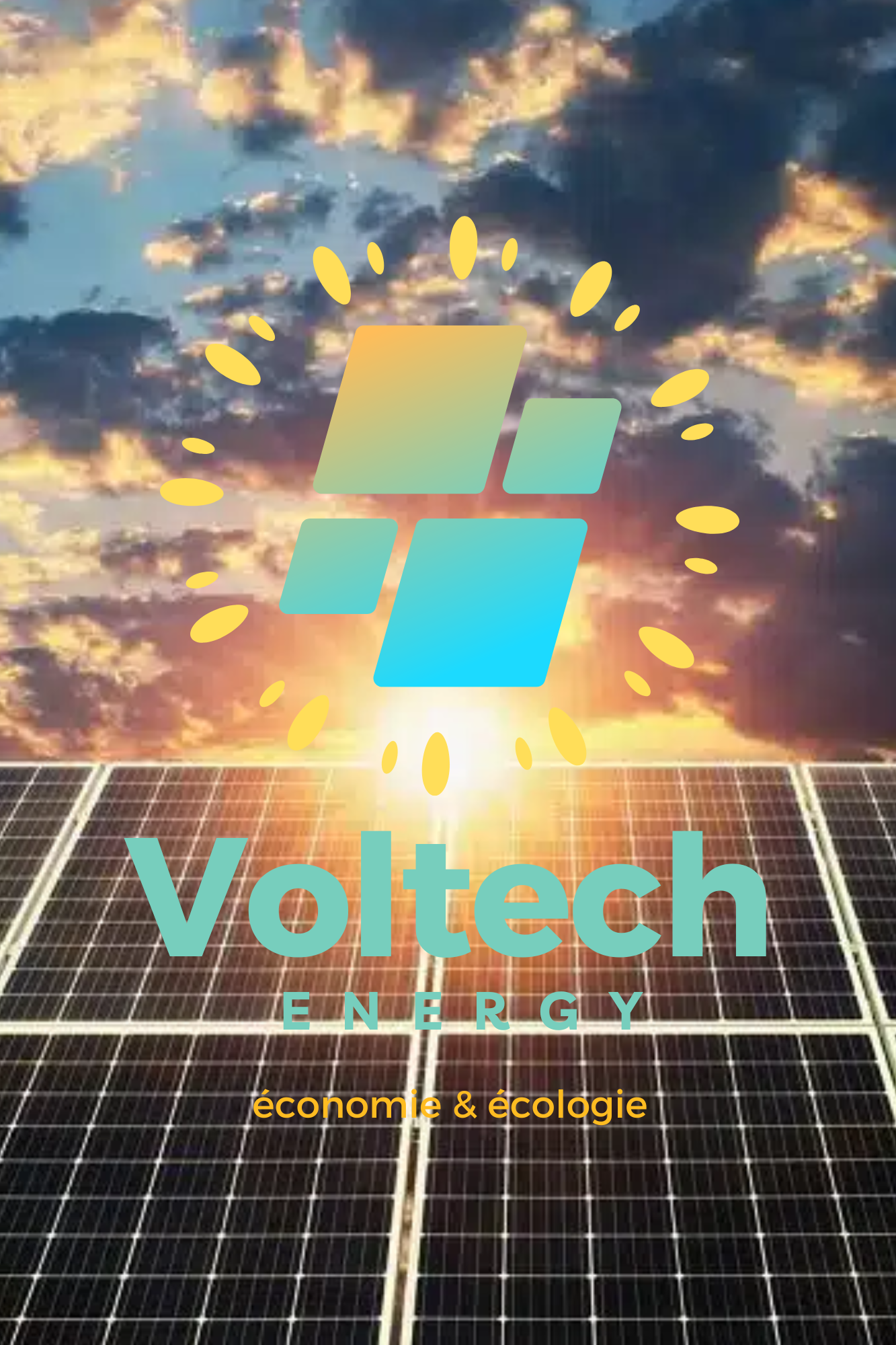 ดีไซน์ที่ยังไม่ได้ตั้งชื่อ Logo Voltech, installation panneau solaire